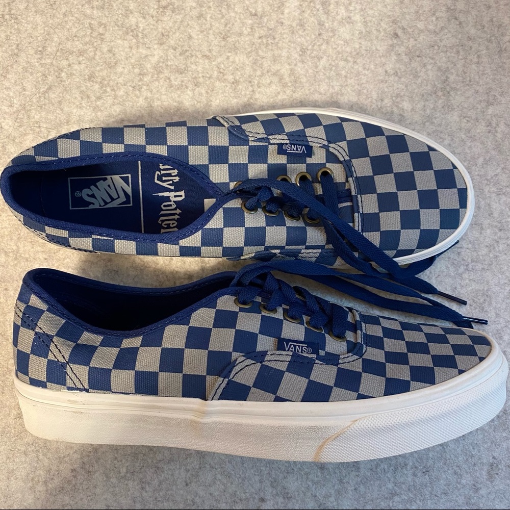 Vans x Harry Potter Ravenclaw Blue and White Checkered vans